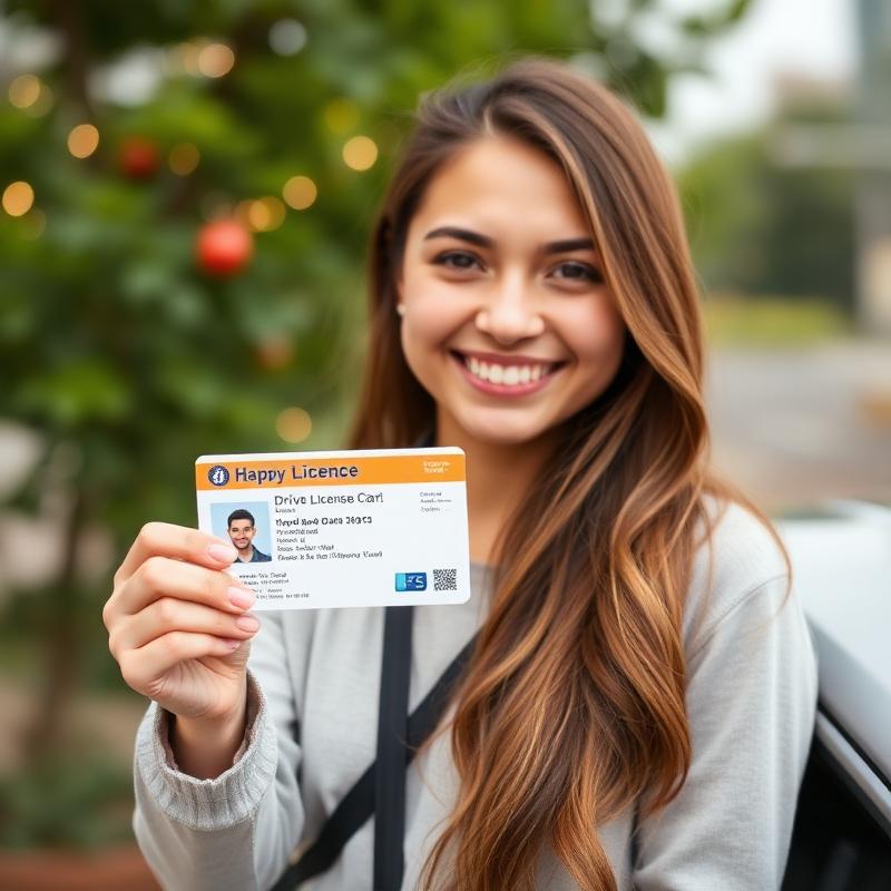 Student with new licence